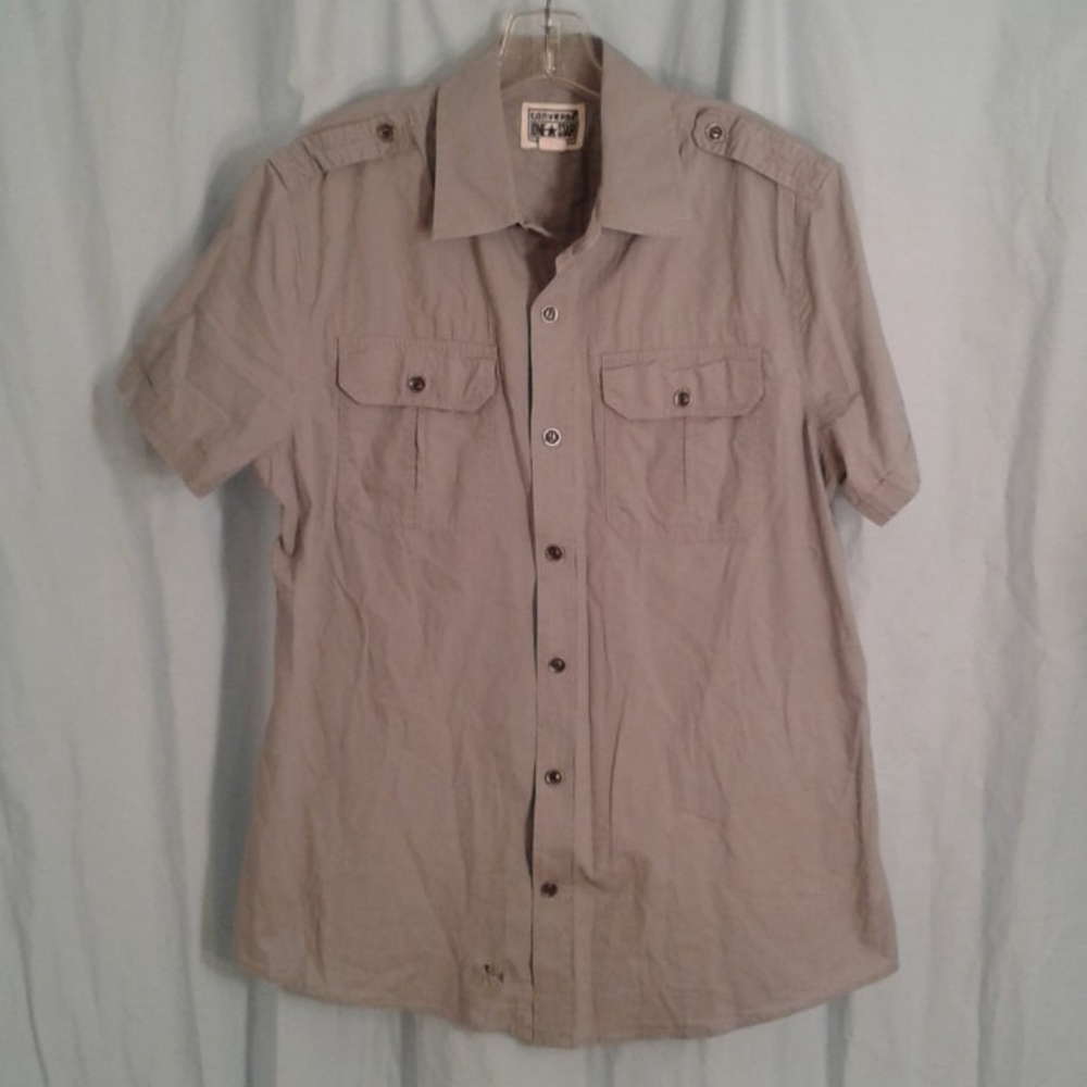Converse M Men's Cargo Shirt Gray - Flaw
